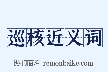 巡核近义词是什么意思的图片